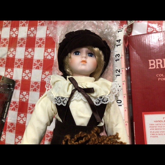 14" Brinn's Porcelain Edition Collector Doll 1988 Original Box COA - Picture 2 of 11